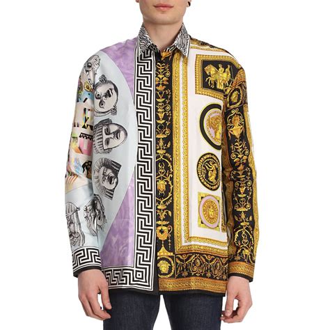 chemise versace 2018 homme|Chemises à motifs Versace homme .